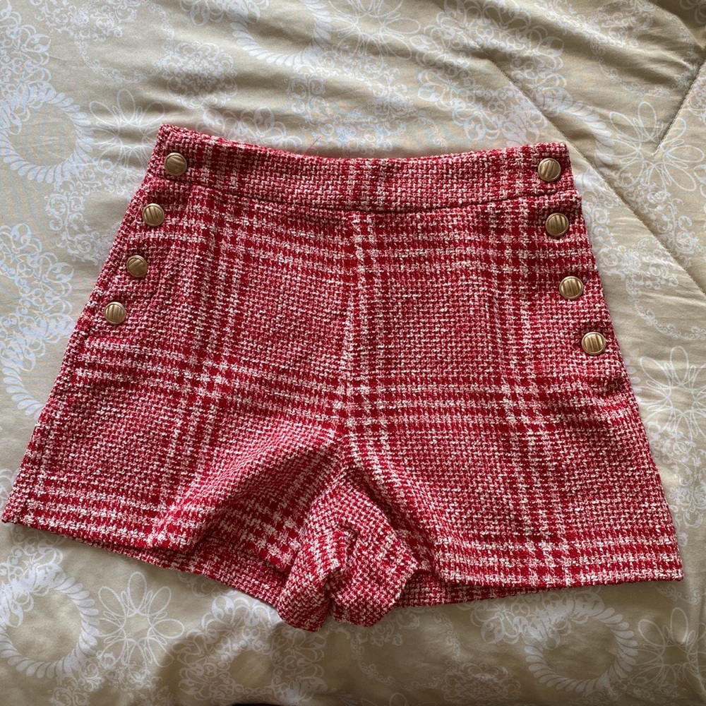 ZARA knitted high waisted shorts